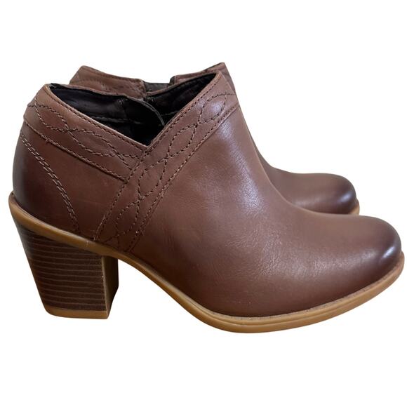 Earth Shoes “Lina Austin Wide” Leather Booties – Size 7W (EU 38 - Picture 7 of 8